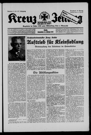 Kreuz-Zeitung vom 16.02.1935