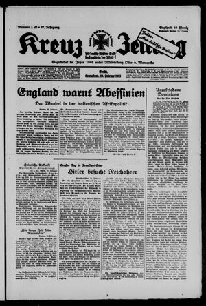 Kreuz-Zeitung vom 23.02.1935