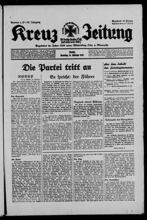 Kreuz-Zeitung vom 24.02.1935