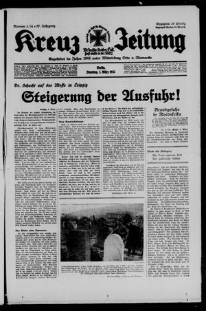 Kreuz-Zeitung vom 05.03.1935