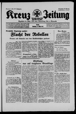 Kreuz-Zeitung vom 12.03.1935
