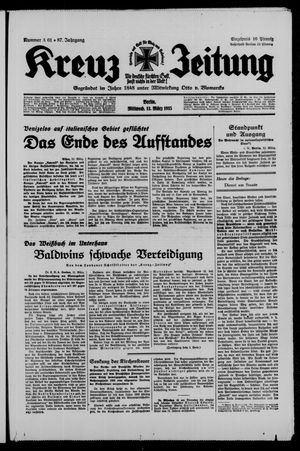 Kreuz-Zeitung vom 13.03.1935