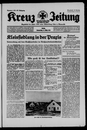 Kreuz-Zeitung vom 14.03.1935
