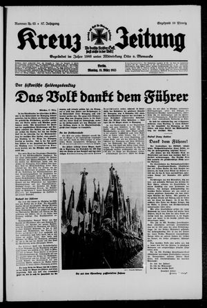 Kreuz-Zeitung vom 18.03.1935