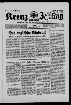 Kreuz-Zeitung on Mar 28, 1935