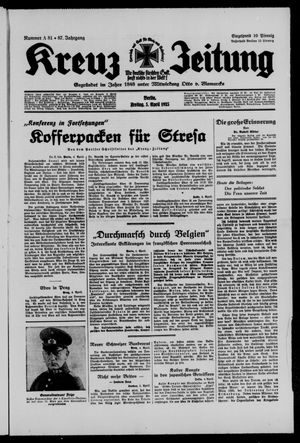Kreuz-Zeitung vom 05.04.1935