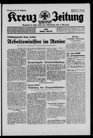 Kreuz-Zeitung vom 07.04.1935