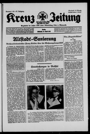 Kreuz-Zeitung vom 10.04.1935