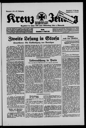 Kreuz-Zeitung vom 13.04.1935