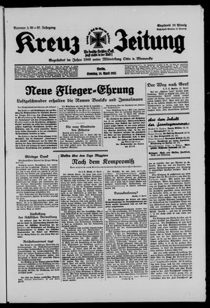 Kreuz-Zeitung vom 14.04.1935