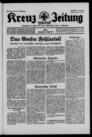 Kreuz-Zeitung vom 18.04.1935