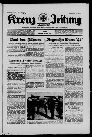 Kreuz-Zeitung vom 22.04.1935