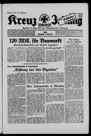 Kreuz-Zeitung vom 24.04.1935