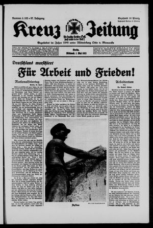 Kreuz-Zeitung vom 01.05.1935