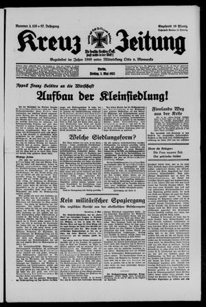Kreuz-Zeitung vom 03.05.1935