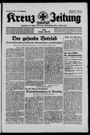 Kreuz-Zeitung vom 05.05.1935