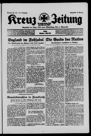 Kreuz-Zeitung vom 06.05.1935