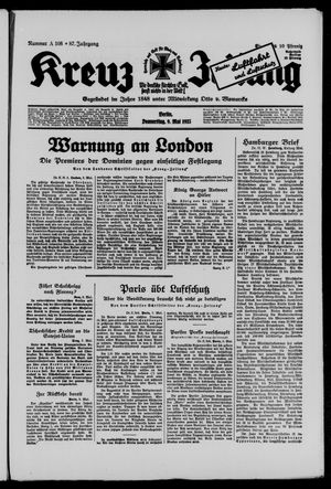 Kreuz-Zeitung vom 09.05.1935