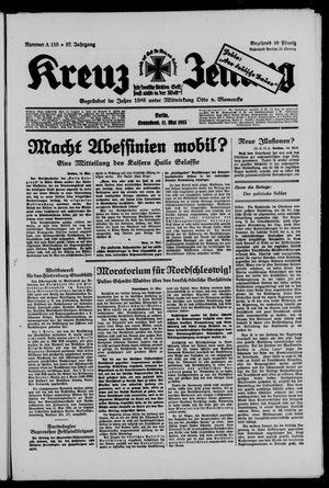 Kreuz-Zeitung vom 11.05.1935