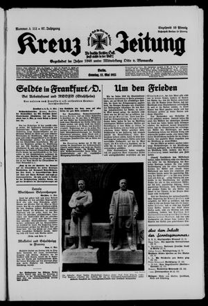 Kreuz-Zeitung vom 12.05.1935