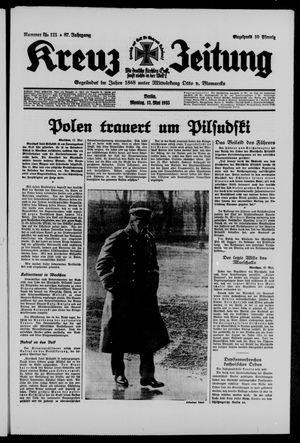 Kreuz-Zeitung vom 13.05.1935
