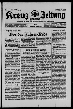 Kreuz-Zeitung vom 16.05.1935