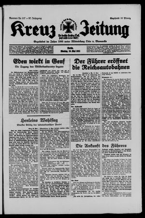 Kreuz-Zeitung vom 20.05.1935