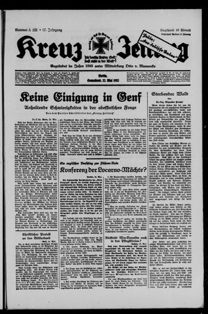 Kreuz-Zeitung vom 25.05.1935