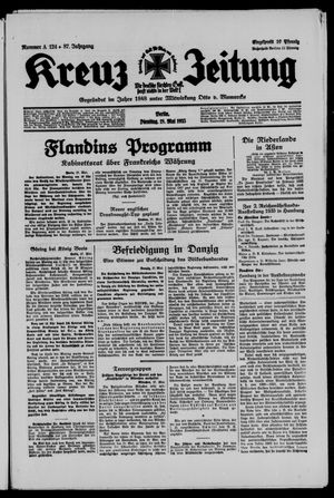 Kreuz-Zeitung vom 28.05.1935