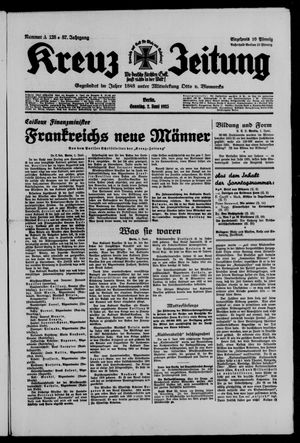 Kreuz-Zeitung vom 02.06.1935