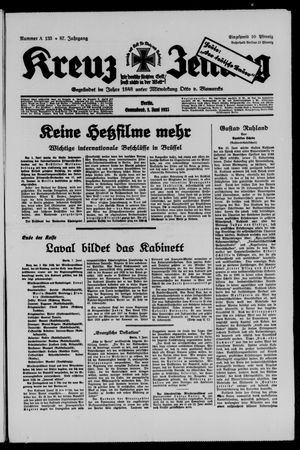 Kreuz-Zeitung vom 08.06.1935