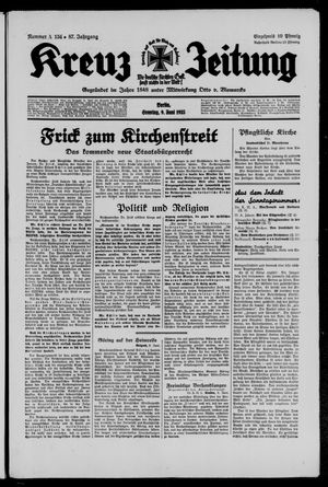 Kreuz-Zeitung vom 09.06.1935