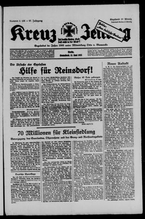 Kreuz-Zeitung vom 15.06.1935