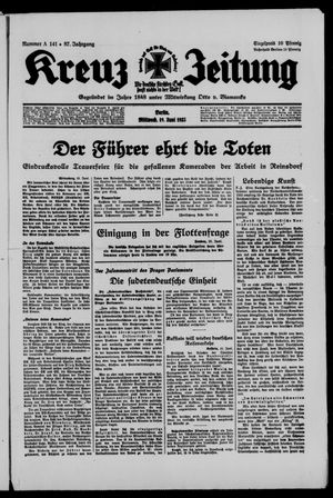 Kreuz-Zeitung vom 19.06.1935