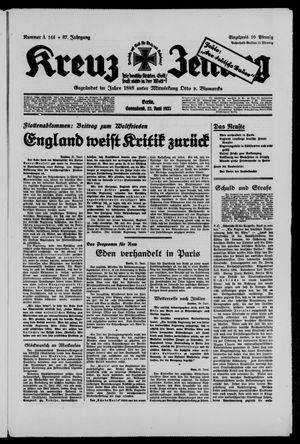 Kreuz-Zeitung vom 22.06.1935