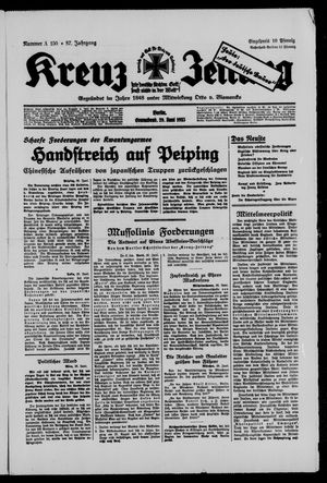 Kreuz-Zeitung vom 29.06.1935