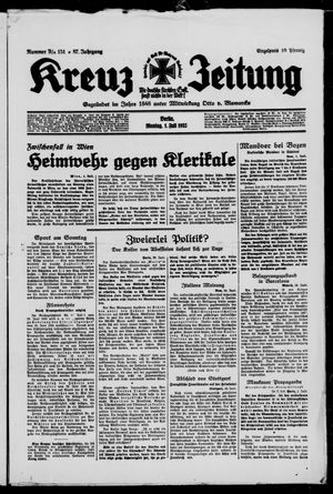 Kreuz-Zeitung vom 01.07.1935