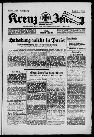 Kreuz-Zeitung vom 06.07.1935