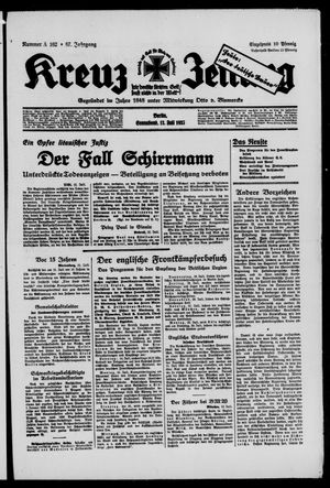 Kreuz-Zeitung vom 13.07.1935