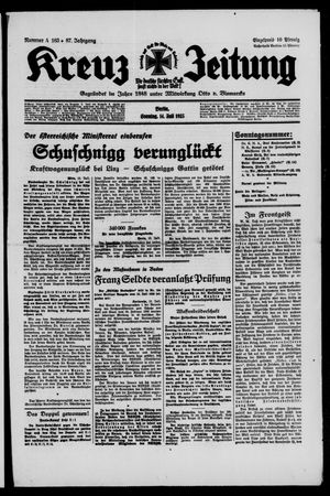 Kreuz-Zeitung vom 14.07.1935