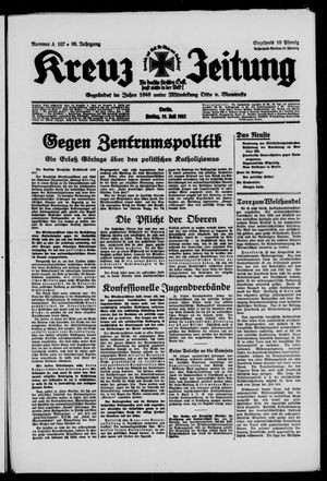 Kreuz-Zeitung vom 19.07.1935