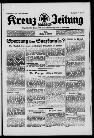 Kreuz-Zeitung vom 22.07.1935