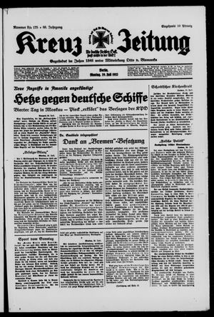 Kreuz-Zeitung vom 29.07.1935