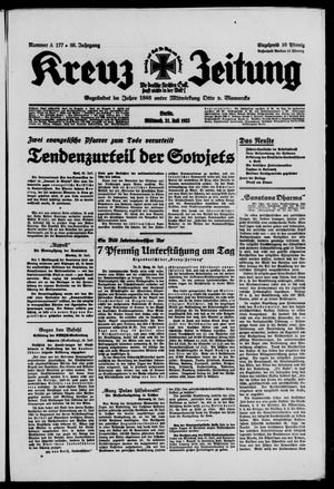 Kreuz-Zeitung vom 31.07.1935