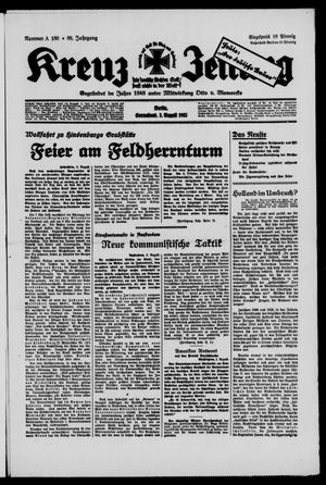 Kreuz-Zeitung vom 03.08.1935