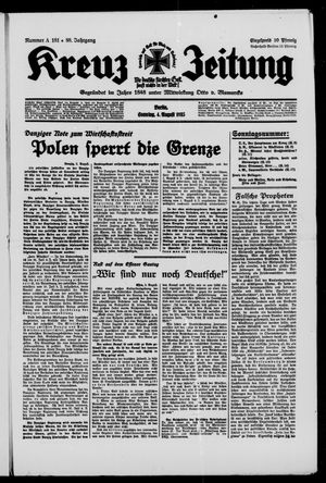 Kreuz-Zeitung vom 04.08.1935