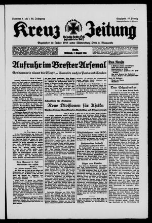 Kreuz-Zeitung vom 07.08.1935
