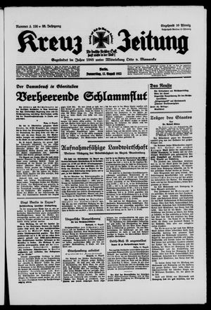 Kreuz-Zeitung vom 15.08.1935