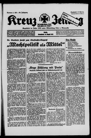 Kreuz-Zeitung vom 24.08.1935