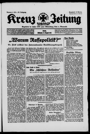 Kreuz-Zeitung vom 28.08.1935